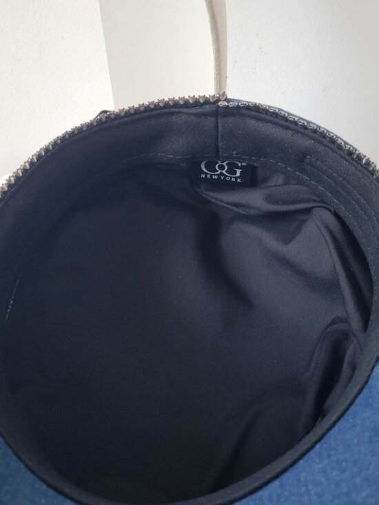 C&G New York Blue Denim Rhinestone Newsboy Cap main image 7